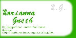 marianna gneth business card